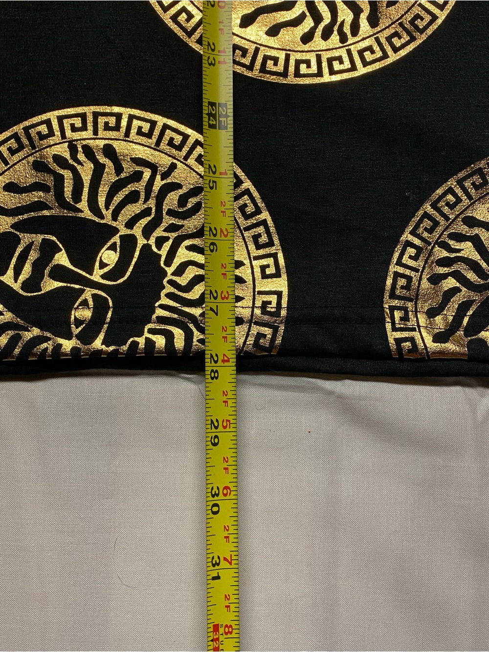 Men's Black Shirt with Gold Medallion Print - Designer Style - Picture 4 of 5